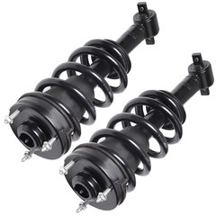 Front Susp Kit 10pc Struts Ctrl Arms Tie Rods Ball Jts 07-14 Cadillac Escalade