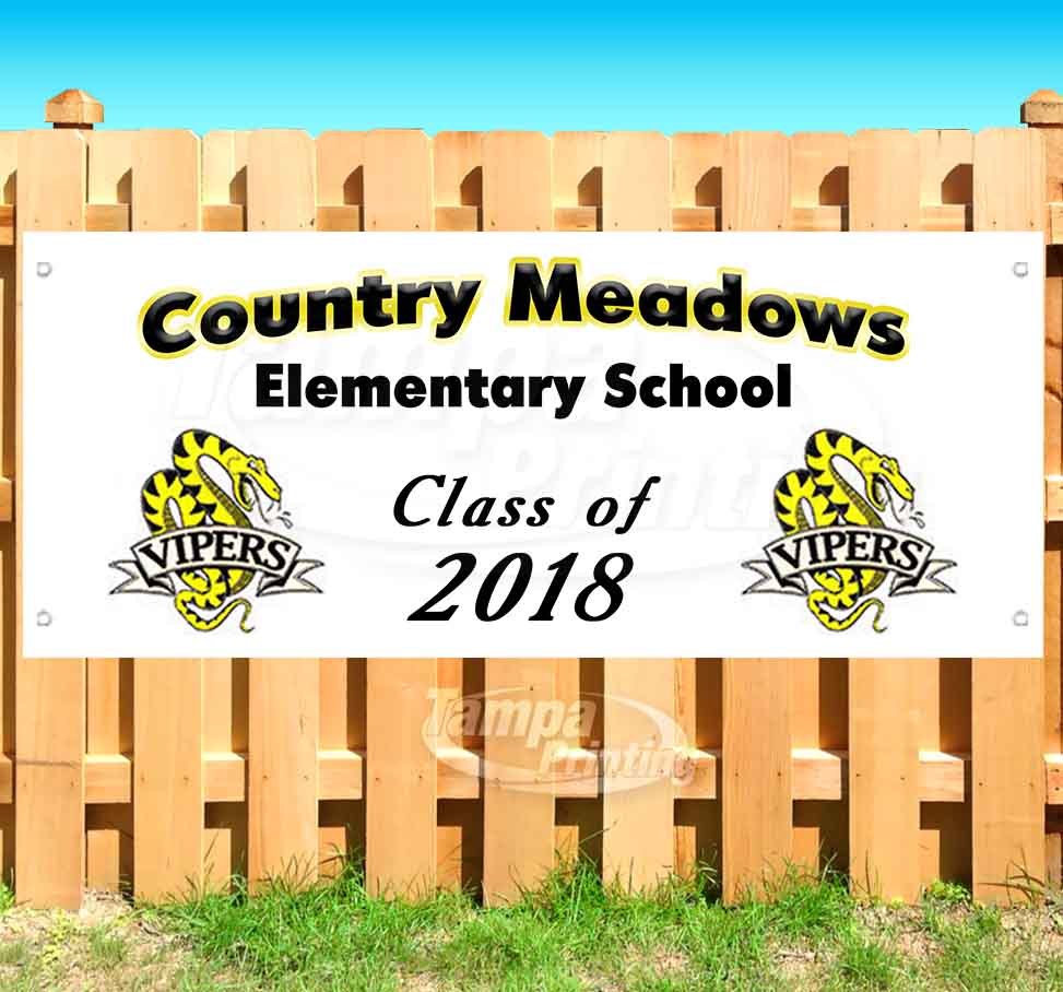 CUSTOM SCHOOL CLASS OF WITH LOGO Advertising Vinyl Banner Flag Sign Many Sizes
