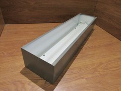 Globe Illumination Ceiling Light Fixture Fluorescent Fire Rated 36-in Gray/White