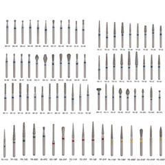 50*Dental Diamond Burs Ball Round for High Speed Handpiece Medium FG 1.6mm BR SA
