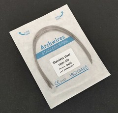 Dental Orthodontic Treatment Stainless Steel Arch Wires Round Ovoid Form