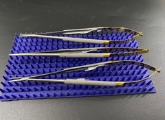 Lot of 3Pcs Hu-Friedy Castroviejo Needle Holder NH5024SIM Dental Instruments