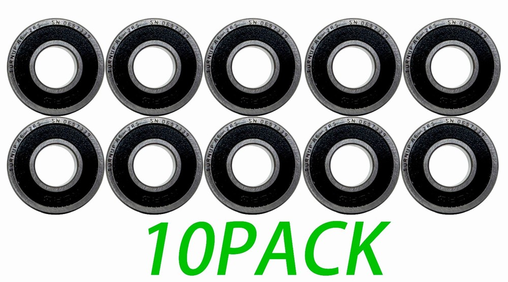 (Qty. 10) R6-2RS High Quality Two Side Seal Ball Bearings 3/8″x7/8″x9/32″