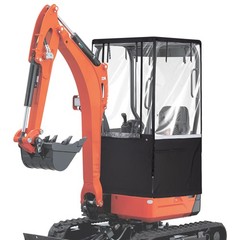 Mini Excavator Cover Cab Enclosure Fits 1760-3530 lbs for Kubota U17/ Bobcat E20