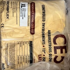 Microflex CE5-512-XL Ambidextrous Latex Gloves 12″ ISO5 size XL Extra large