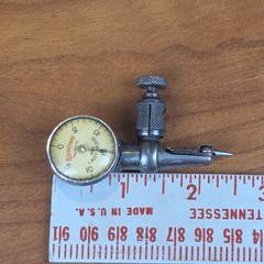Vintage Starrett Last Word Dial Test Indicator No 711-F With Original Case USA