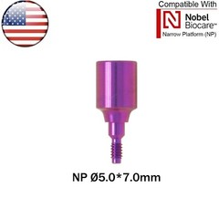 US Dental Nobel Healing Abutment Cap RP NP Compatible Nobel Active ∅3.6/5.0/6.0