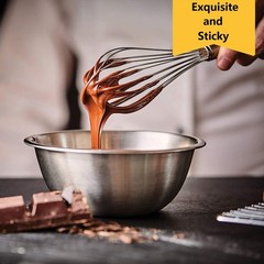 Whisks for Cooking, 3 Pack Stainless Steel Whisk Silver 8″+10″+12″,