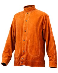 VEVOR Flame-Resistant Welding Jacket Heavy Duty Leather Safety Jacket XXL