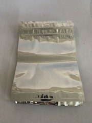 (71) Ziplock Style Mylar Bags Silver On Both Sides 13-1/4” H 10-3/4” W