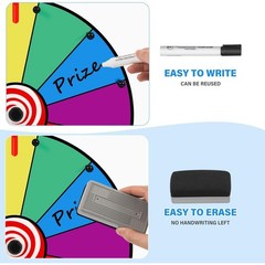 12inch Spinning Prize Wheel 12 Slots Tabletop Spinner Game With Base Standing
