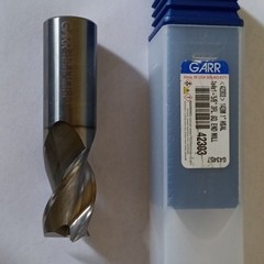 Garr 42303 Square End Mill 1in 3FL 1-5/8in LOC 4in OAL 1in Shank HSS