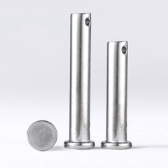 Flat Head Clevis Pins Through Hole 304 Stainless Steel With Cotter Pin Φ6/8/10mm