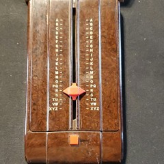 Bakelite Zephyr Autodex Rotary Rotating Address Book Index File