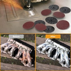 53X 3″ 36 60 80 120 240Grit Zirconia Roll Lock Sanding Grinding Disc Die Grinder