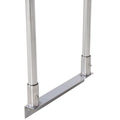 12″W x 36″D x 19″H Stainless Steel Single Deck Overshelf For Work Prep Tables
