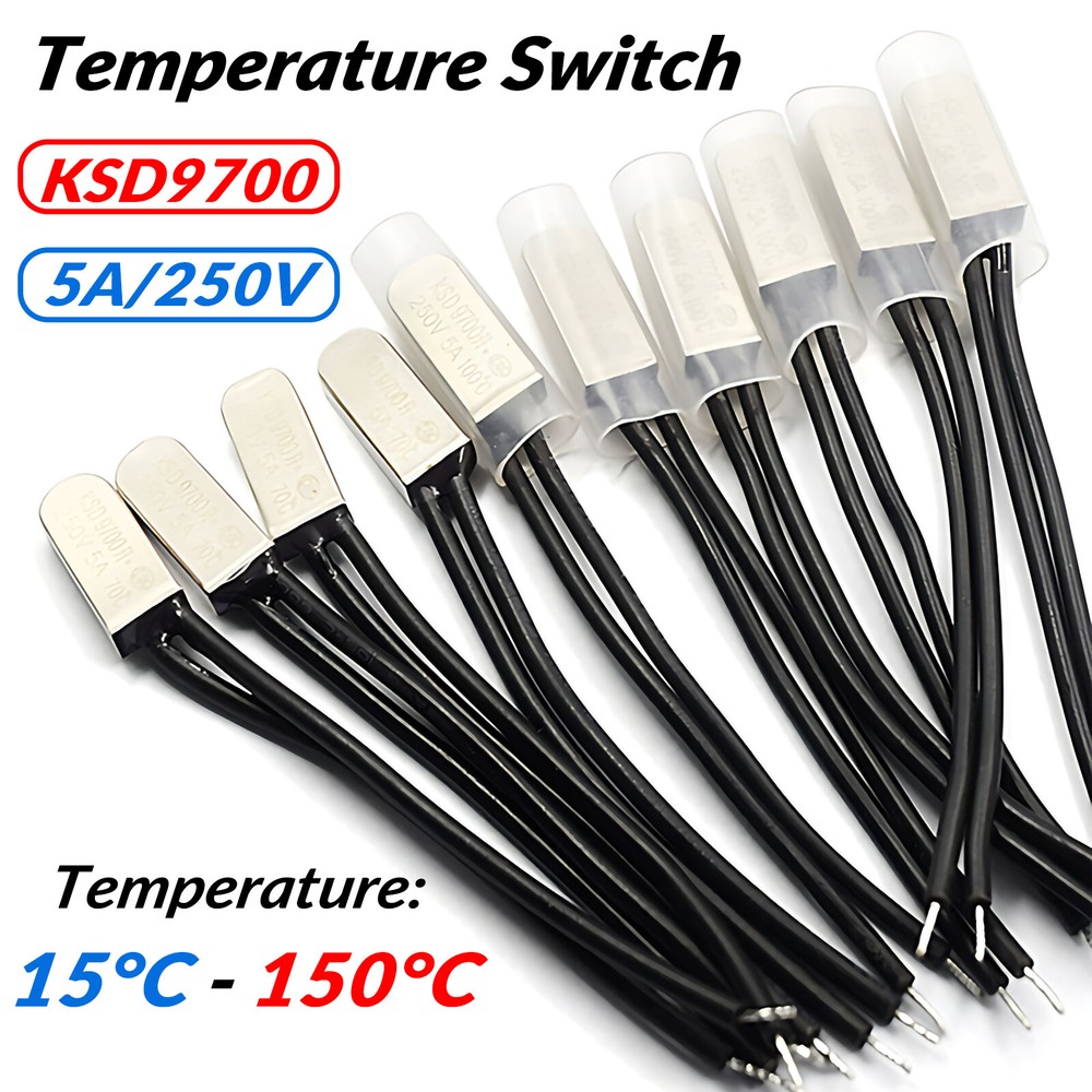 KSD9700 NO/NC Thermostat Temperature Thermal Control Switch Protectors Bimetal