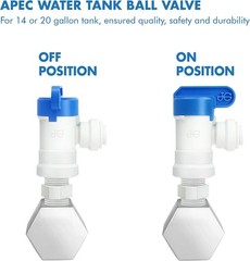3/4″ NPTF Tank Ball Valve, 1/4″ Output, 1 Pack