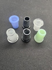 6 Pack 18mm Male to 14mm Female Color Glass Adapters Reducer