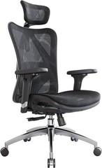 M57 Ergonomic Mesh Office Chair, 330-pound weight capacity — Black