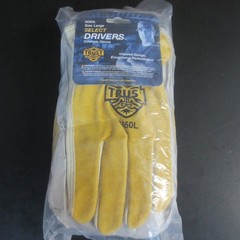 Trust Protection 3050LG Top Grain/Split Cowhide Drivers Glove, Large – 2 PAIR