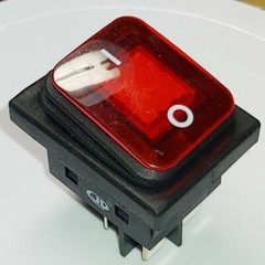 Rocker waterproof switch 250V IP55 T125 1E4 Red Lamp JD03-K1 4Pins 16A
