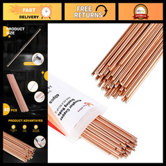 40pcs Self-Fluxing Brazing Rods 5/64″ Diameter for HVAC, AC, Refrigeration, Weld