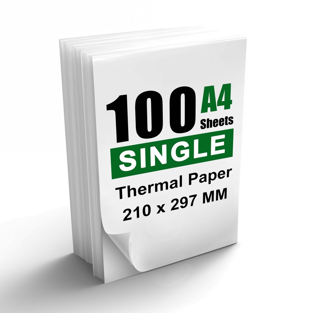 100 Sheets A4 Thermal Paper, 8.27×11.69′ Thermal Paper(210 x 297 mm) for Port…