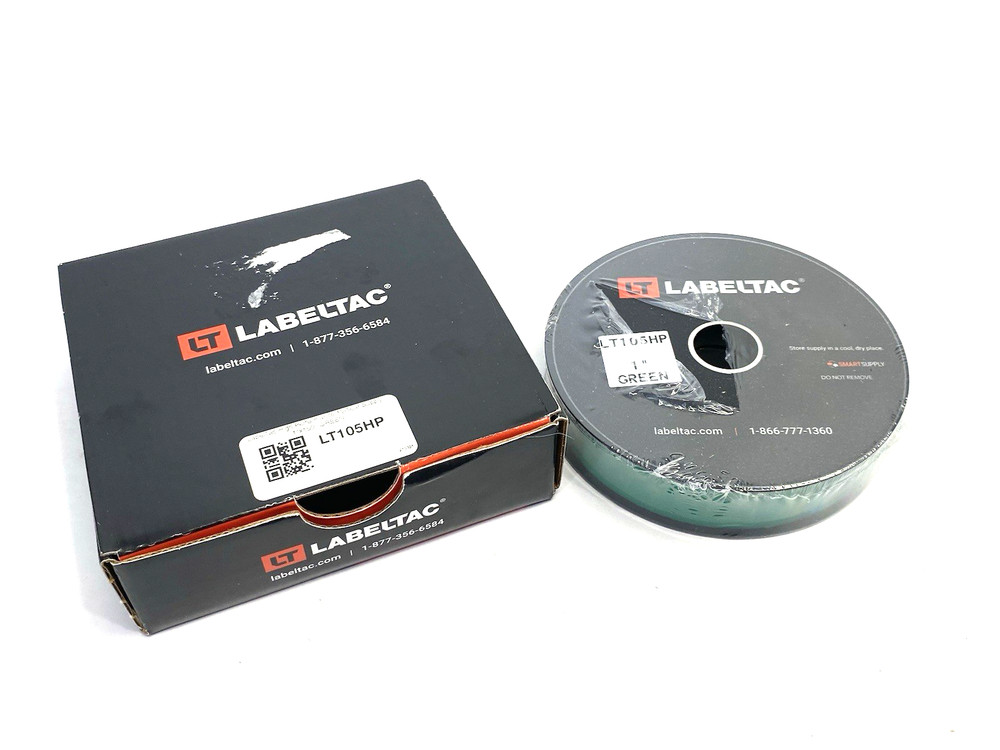 LabelTac LT105HP Pro Model High Perf. 10 Year Vinyl Label, Green, 1″ x 150’/Roll