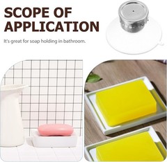 2 Sets Magnetic Soap Holders Wall Mounted Bathroom Soap Rack with Stainless