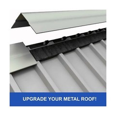 Duco 9″ Rib Profile Outer Foam Closure Strips for Metal Roofing Panels (50 pcs)