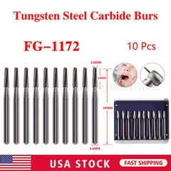 10-50pcs Dental Tungsten Carbide Steel Burs FG-1172 for High Speed Handpiece