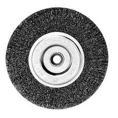 6in Wire Wheel Brush for Bench Grinder, Coarse Crimped Steel Wire 0.012″ with…