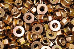(30) Toplock Flange Nuts 5/8-18 Grade G Yellow Zinc All Metal Locking Nut 8/G