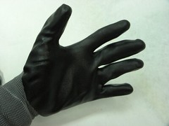 12 Pairs! Superior Dexterity Black Foam Nitrile Palm Coated Nylon Glove Size: 9