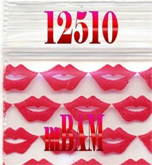 100 PACK BIG RED LIPS 2020 Apple Zip Baggies 2.0×2.0″ Mini Bags