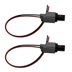 2Pcs Side Marker Light Park Lamp Bulb Socket Connector Plug Pigtail Harness Kit