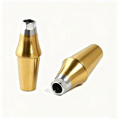Regular Hex Straight Titanium Abutment for Cement Retained Crown Fits Hiossen ET
