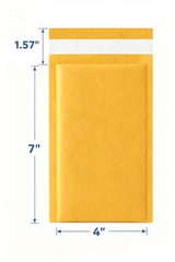 Kraft Bubble Mailers Assorted Sizes Self Seal Padded Shipping bags Waterproof