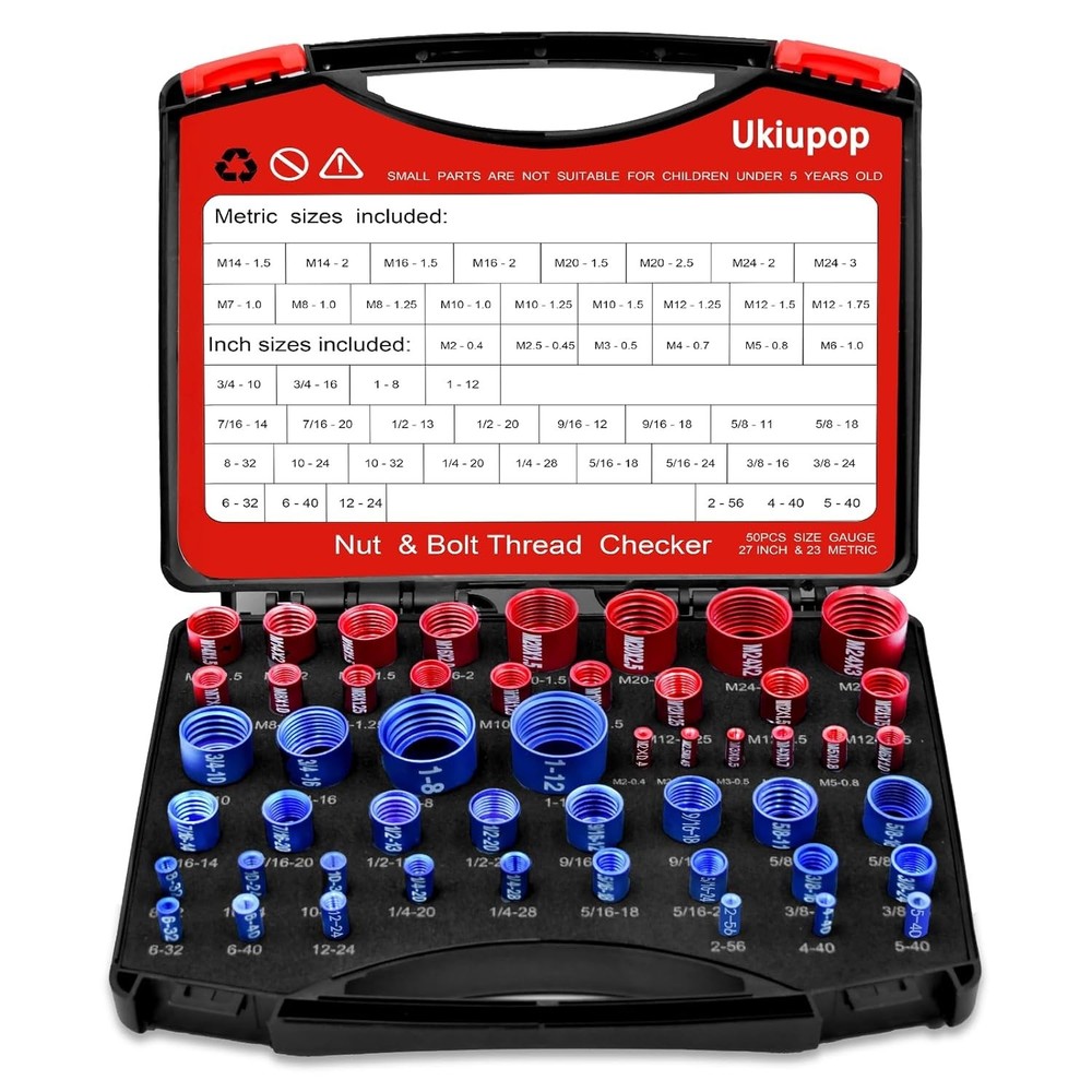 50 Nut and Bolt Thread Checker Thread Checker Standard and Metric
