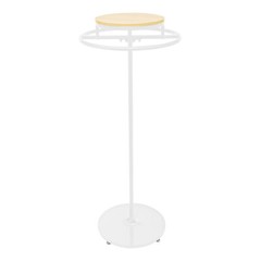 Round Clothing Display Rack Floor-standing Garment Hanging Rack 23.6*55.1inch US