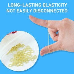 YYING Orthodontic Rubber Bands for Braces 1/8” Light 3.5 oz, 100 Pcs Dental …