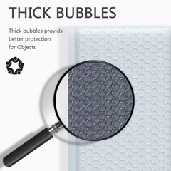 White Bubble Mailers 4×7 Inch Padded Envelope Shipping Bags 50/100 pcs