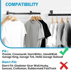 Slatwall U-Shaped Rectangular Tubing Hangrail – 24″x12″, Slatwall Accessories…