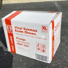 Basic Blue Vinyl Synmax Exam Gloves Latex-Free & Powder-Free S/M/L/XL-SIZE