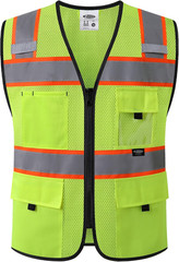 Safety Vest for Men Women Hi Vis Relfective Vest with Pockets High