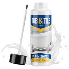 Tub and Tile Paint, 1.7 oz Paint for Fl Oz (Pack of 1), ‎White
