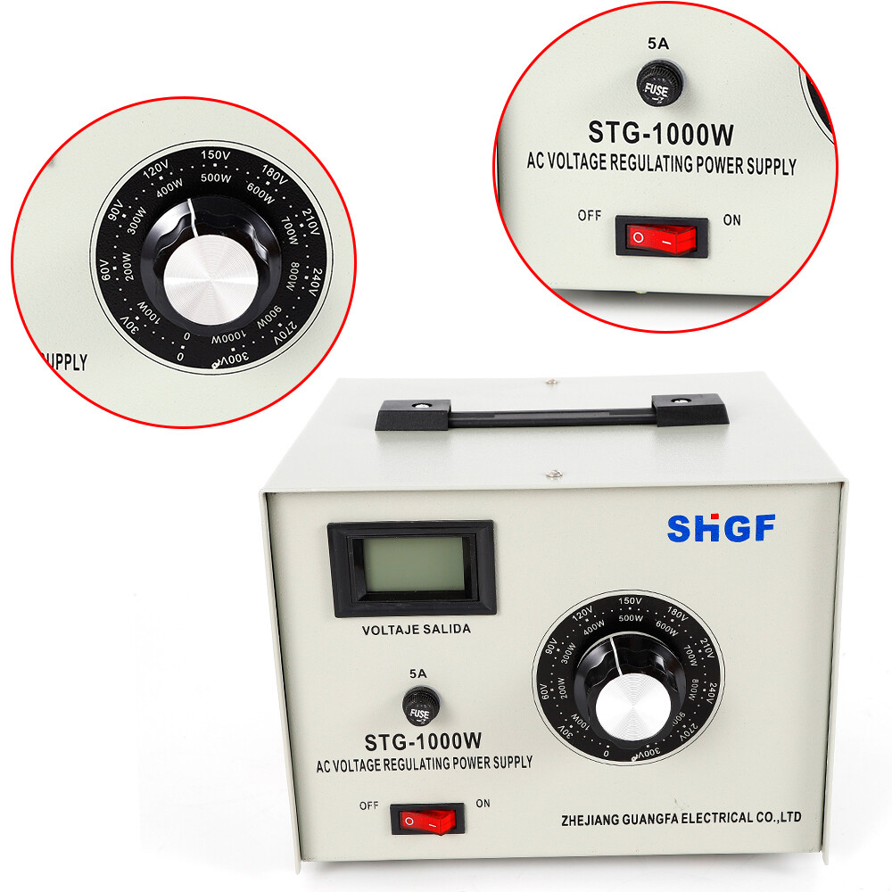 Autotransformer STG-1000W AC Voltage Regulators Power Supply Single Phase 1000W