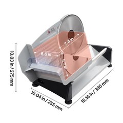 Uimoso Electric Meat Slicer Machine 200W with 7.5-Inch Blade for Home Use