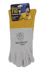 Tillman 25BM Pearl Deerskin Split Leather TIG Protective Welding Gloves 4″ Cuff